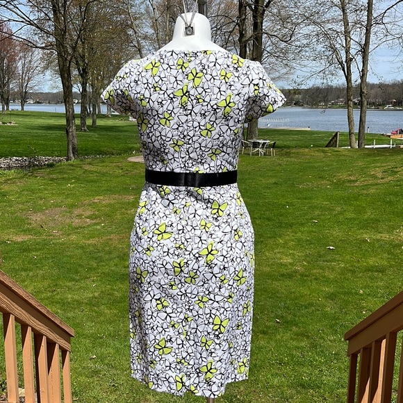 Talbots classy butterfly themed dress 4P-6P - Picture 6 of 12